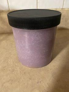 LAVENDER  (BODY SCRUB )  made with butters ,coconut oil ,olive oil clay feels great on the skin.